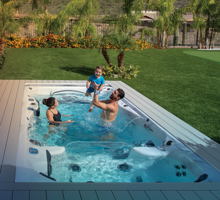 Premium features of a mp momentum swim spa